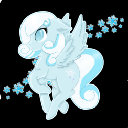 Size: 1024x1024 | Tagged: safe, artist:ether-akari, oc, oc only, oc:snowdrop, pegasus, pony, cute, female, flying, solo
