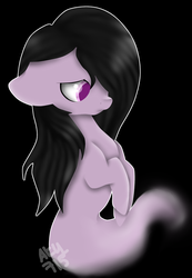 Size: 2153x3113 | Tagged: safe, artist:ether-akari, oc, oc only, oc:violet sunflower, earth pony, ghost, ghost pony, monster pony, pony, female, high res, request, sad, solo