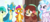 Size: 1280x558 | Tagged: safe, screencap, gallus, ocellus, sandbar, silverstream, smolder, yona, changedling, changeling, classical hippogriff, dragon, griffon, hippogriff, pony, yak, a matter of principals, g4, my little pony: friendship is magic, student six