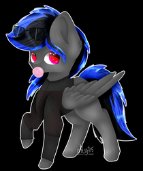 Size: 2069x2466 | Tagged: safe, artist:ether-akari, oc, oc only, pegasus, pony, high res, male, request, solo, sunglasses