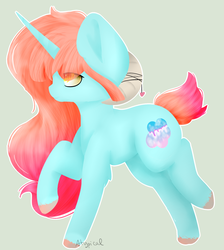 Size: 1958x2187 | Tagged: safe, artist:ether-akari, oc, oc only, oc:sweet dream, pony, unicorn, art trade, female, solo