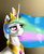 Size: 2300x2800 | Tagged: safe, artist:kelkessel, princess celestia, pony, g4, bust, ethereal mane, female, high res, horn, lidded eyes, mare, peytral, portrait, smiling, solo