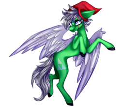 Size: 1586x1400 | Tagged: safe, artist:immagoddampony, oc, oc only, oc:winter, pegasus, pony, colored wings, female, mare, simple background, solo, transparent background