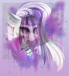 Size: 3000x3317 | Tagged: safe, artist:jun1313, coloratura, earth pony, pony, g4, clothes, countess coloratura, ear fluff, female, high res, looking at you, mare, solo, veil