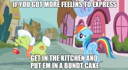 Size: 888x485 | Tagged: safe, edit, edited screencap, screencap, granny smith, rainbow dash, g4, the mysterious mare do well, cotton hill, image macro, king of the hill, meme