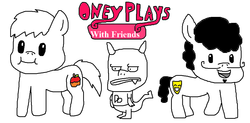 Size: 1007x495 | Tagged: safe, artist:logan jones, dragon, pony, chris o'neill, ding dong, julian, male, old art, oneyplays, ponified