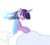Size: 1024x926 | Tagged: safe, artist:mirrorcrescent, twilight sparkle, alicorn, pony, comic:recall the time of no return, g4, atg 2018, bandage, bed, covering eyes, dying, female, mare, newbie artist training grounds, simple background, solo, transparent background, twilight sparkle (alicorn)