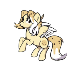 Size: 1500x1500 | Tagged: safe, artist:daromius, oc, oc only, oc:chocolate chip, pegasus, pony, female, mare, simple background, solo, white background