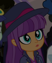 Size: 500x610 | Tagged: safe, screencap, ginger owlseye, equestria girls, g4, my little pony equestria girls: better together, opening night, cropped, cute, fedora, female, hat, owlabetes