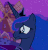 Size: 289x303 | Tagged: safe, screencap, princess luna, alicorn, pony, g4, luna eclipsed, animated, cropped, cute, eye shimmer, female, frown, lunabetes, mare, night, sad, sadorable, sparkles