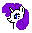 Size: 32x33 | Tagged: safe, rarity, g4, 8-bit, pixel art, true res pixel art