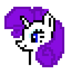 Size: 1600x1650 | Tagged: safe, rarity, pony, g4, 8-bit, pixel art, solo