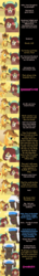 Size: 1024x7029 | Tagged: safe, artist:mlp-silver-quill, applejack, braeburn, chief thunderhooves, rainbow dash, yona, bison, buffalo, earth pony, pony, yak, comic:pinkie pie says goodnight, g4, accent, appleloosa, buckball, comic, cowboy, cowboy hat, desert, hat, implied applejack, implied rainbow dash, implied student six, implied twilight sparkle, looking at you, prairie, smiling, starry eyes, talking to viewer, wingding eyes