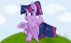 Size: 5000x3000 | Tagged: safe, artist:pigmanxx, twilight sparkle, alicorn, pony, g4, :p, cute, female, mare, silly, solo, tongue out, twiabetes, twilight sparkle (alicorn)