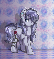 Size: 870x954 | Tagged: safe, artist:victoriathething, oc, oc only, oc:gamma rose, pony, solo