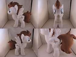 Size: 1597x1199 | Tagged: safe, artist:little-broy-peep, oc, oc:core, pegasus, pony, irl, male, photo, plushie, solo, stallion