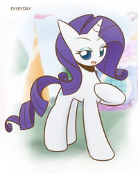 Size: 860x1080 | Tagged: safe, artist:howxu, rarity, pony, g4, cropped, female, solo