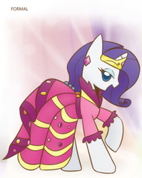 Size: 860x1080 | Tagged: safe, artist:howxu, rarity, pony, unicorn, g4, clothes, cropped, dress, female, gala dress, gown, mare, solo