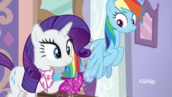 Size: 1920x1080 | Tagged: safe, screencap, rainbow dash, rarity, pony, g4, the end in friend, boots, glitter, glitter boots, shoes