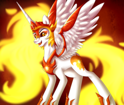 Size: 2600x2200 | Tagged: safe, artist:lada03, daybreaker, alicorn, pony, g4, female, high res, mare, smiling, solo