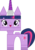 Size: 2257x3187 | Tagged: safe, artist:kwark85, twilight sparkle, g4, crossover, female, high res, lego, simple background, solo, tara strong, the lego movie, transparent background, unikitty, unikitty!, voice actor joke