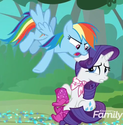 Size: 528x536 | Tagged: safe, screencap, rainbow dash, rarity, g4, the end in friend, azurantium, boots, glitter boots, shoes