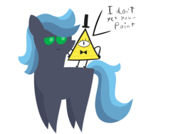 Size: 2048x1536 | Tagged: safe, artist:thistledsky, oc, oc:eros, pony, bill cipher, crossover, gravity falls, male, pointy ponies