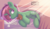 Size: 1500x867 | Tagged: safe, artist:anonbelle, oc, oc:bright will, pony, unicorn, bed, clock, commission, crepuscular rays