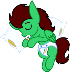Size: 1201x1246 | Tagged: safe, artist:crystal2riolu, artist:northern haste, edit, oc, oc:northern haste, pony, baby, baby pony, cute, cutie mark diapers, diaper, foal, pacifier, simple background, transparent background