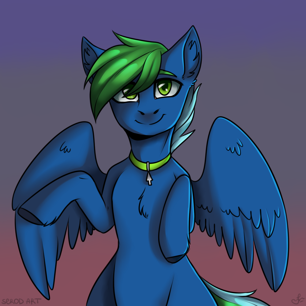 1814318 Safe Artist Serodart Oc Oc Only Pegasus Pony Collar