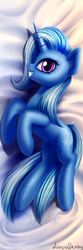 Size: 1667x5000 | Tagged: safe, artist:adagiostring, trixie, pony, unicorn, g4, body pillow, body pillow design, female, lightly watermarked, looking at you, mare, signature, smiling, solo, watermark