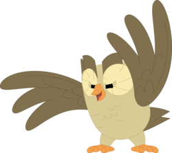 Size: 3551x3159 | Tagged: safe, artist:porygon2z, owlowiscious, bird, owl, g4, high res, male, simple background, solo, transparent background, vector