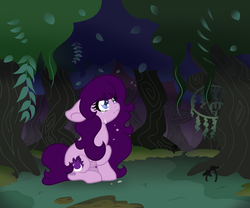 Size: 3000x2500 | Tagged: safe, artist:arxielle, oc, oc only, oc:aurora mysteria, earth pony, pony, crying, everfree forest, female, high res, mare, solo