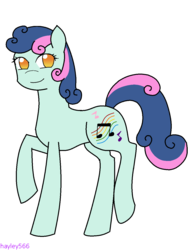 Size: 960x1280 | Tagged: safe, artist:hayley566, oc, oc only, oc:sweet sonnet, earth pony, pony, female, magical lesbian spawn, mare, offspring, parent:bon bon, parent:lyra heartstrings, parents:lyrabon, simple background, solo, transparent background