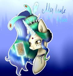 Size: 1530x1573 | Tagged: safe, artist:my-little_kotic, oc, oc only, pony, unicorn, jewelry, magic, mirror, solo
