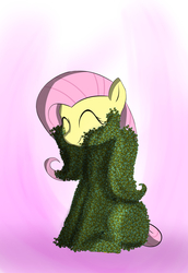 Size: 2121x3090 | Tagged: safe, artist:theravencriss, fluttershy, bee, pegasus, pony, g4, covered in bees, eyes closed, female, high res, mare, misleading thumbnail, solo