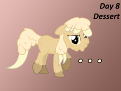 Size: 1280x960 | Tagged: safe, artist:sintakhra, mjölna, earth pony, pony, ask sandy pony, g4, ask, covered in food, custard, female, food, mare, messy, solo, tumblr