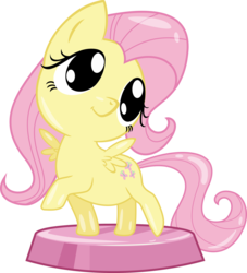 Size: 2846x3137 | Tagged: safe, artist:phucknuckl, budge studios, part of a set, fluttershy, g4, my little pony pocket ponies, chibi, cute, female, high res, ios game, shyabetes, simple background, transparent background, vector