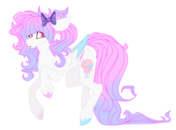 Size: 1024x759 | Tagged: safe, artist:immagoddampony, oc, oc only, oc:milkshake pop, pegasus, pony, colored wings, female, mare, multicolored wings, simple background, solo, transparent background