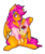 Size: 1280x1518 | Tagged: safe, artist:mscolorsplash, scootaloo, oc, oc:lightning blitz, pegasus, pony, comic:ask motherly scootaloo, g4, baby, baby pony, clothes, female, hairpin, holding a pony, male, mother and son, motherly scootaloo, offspring, older, older scootaloo, parent:rain catcher, parent:scootaloo, parents:catcherloo, simple background, sweatshirt, tongue out, transparent background