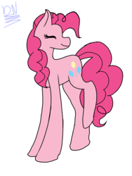 Size: 3024x4032 | Tagged: safe, artist:drawnote, artist:icicle-niceicle-1517, color edit, edit, pinkie pie, earth pony, pony, g4, collaboration, colored, eyes closed, female, mare, simple background, solo, transparent background