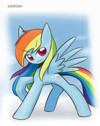 Size: 860x1080 | Tagged: safe, artist:howxu, rainbow dash, pony, g4, female, mare, solo