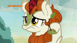 Size: 600x338 | Tagged: safe, screencap, autumn blaze, kirin, sounds of silence, animated, autumn blaze's puppet, cloven hooves, female, gif, loop, nickelodeon, solo, stick, waving