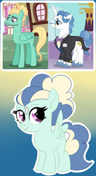Size: 643x1170 | Tagged: safe, artist:missbramblemele, fancypants, zephyr breeze, oc, pegasus, pony, g4, female, filly, gay, magical gay spawn, male, offspring, parent:fancypants, parent:zephyr breeze, parents:zephyrpants, shipping, zephyrpants