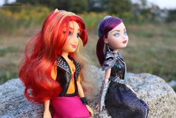 Size: 6000x4000 | Tagged: safe, artist:artofmagicpoland, sunset shimmer, equestria girls, equestria girls series, g4, doll, ever after high, female, irl, mattel, photo, raven queen, reboot series, toy
