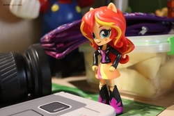 Size: 6000x4000 | Tagged: safe, artist:artofmagicpoland, sunset shimmer, equestria girls, g4, 3ds, doll, equestria girls minis, eqventures of the minis, female, nintendo, solo, toy