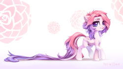 Size: 3840x2160 | Tagged: safe, artist:inowiseei, oc, oc only, oc:comely, pegasus, pony, ear piercing, earring, eyebrow piercing, female, high res, jewelry, long tail, piercing, solo, tongue out
