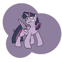 Size: 800x800 | Tagged: safe, artist:bennimarru, mean twilight sparkle, alicorn, pony, g4, season 8, the mean 6, clone, female, flat colors, folded wings, simple background, sneer, solo, transparent background