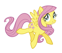 Size: 540x463 | Tagged: safe, fluttershy, pegasus, pony, g4, official, cute, female, looking at you, shyabetes, simple background, smiling, solo, stock vector, white background