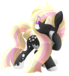 Size: 1111x1222 | Tagged: safe, artist:sugaryicecreammlp, oc, oc only, earth pony, pony, female, mare, one eye closed, simple background, solo, transparent background, wink